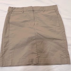 Mango A line khaki skirt